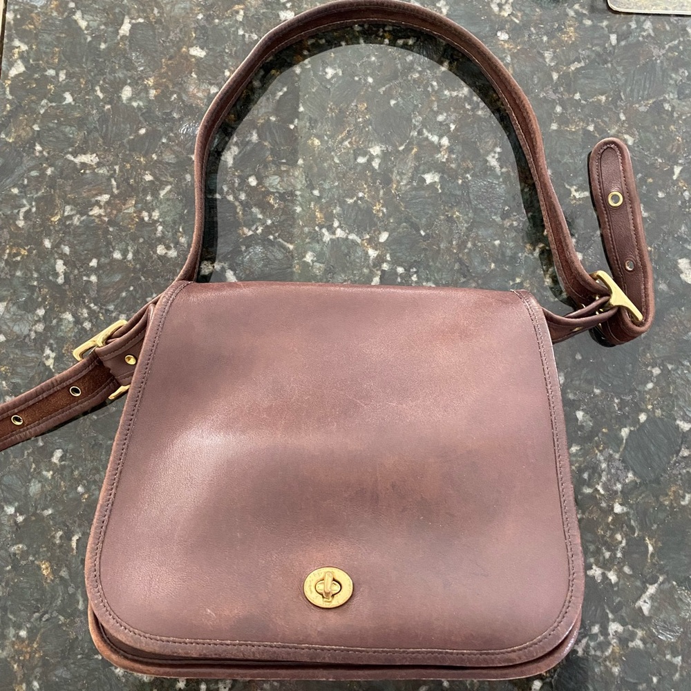Brown coach purse